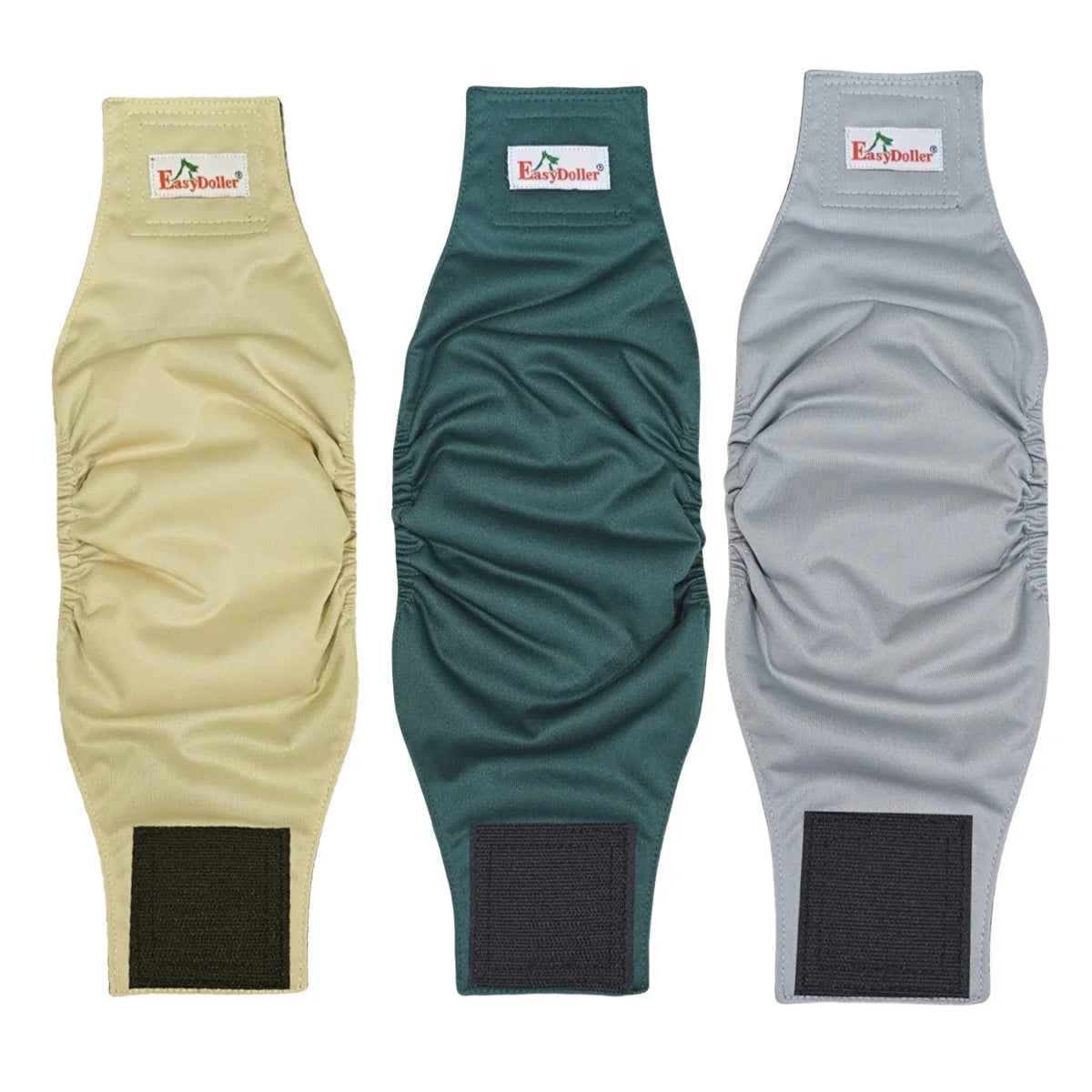 3 Pcs Washable, Reusable, Diaper Cloth Belly Wrap for your boy.