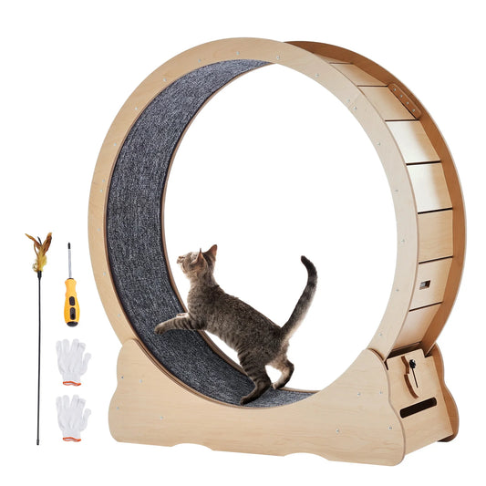 Wooden Cat Exercise Wheel Large treadmill Wheel