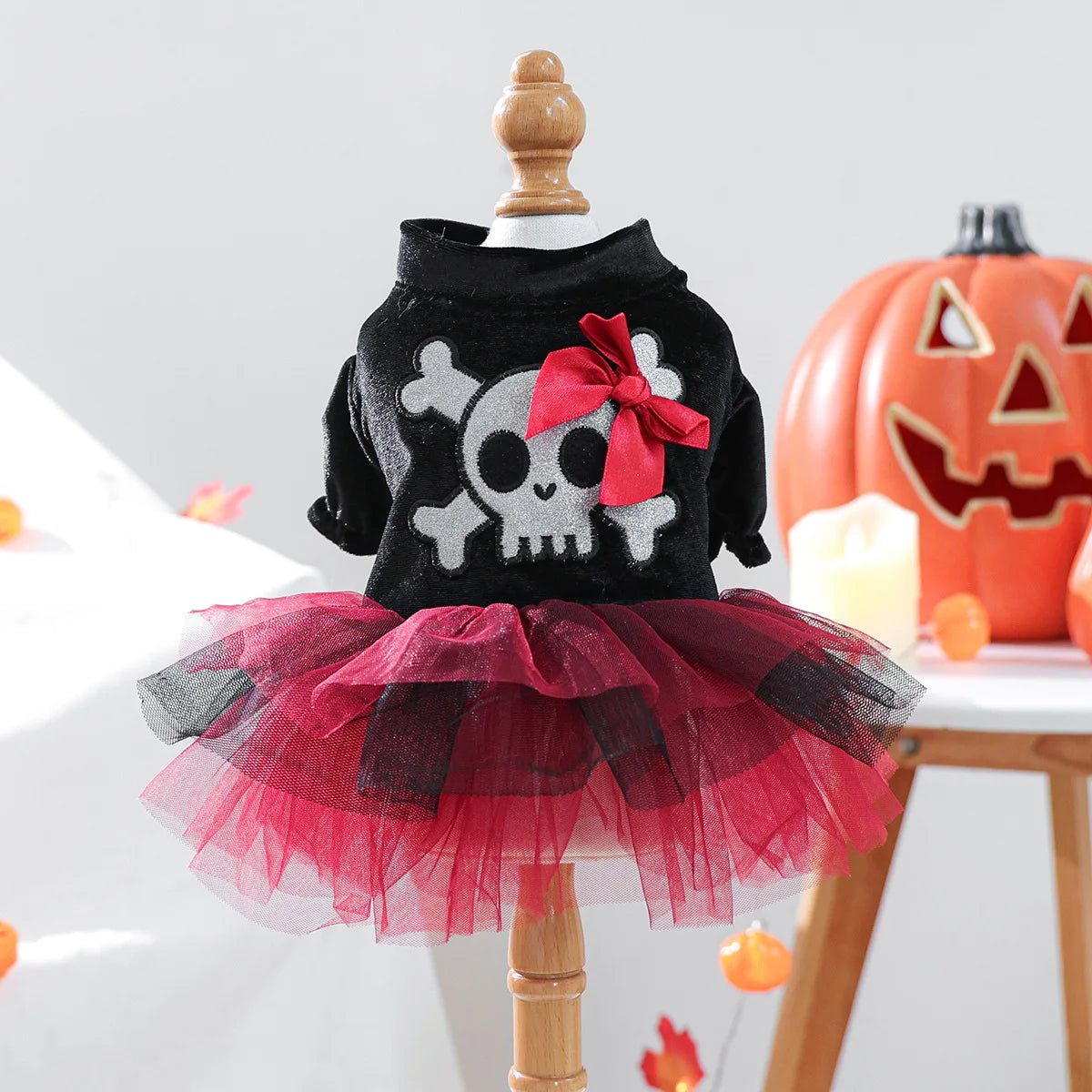Halloween Skeleton Tutu Dress for your pup.