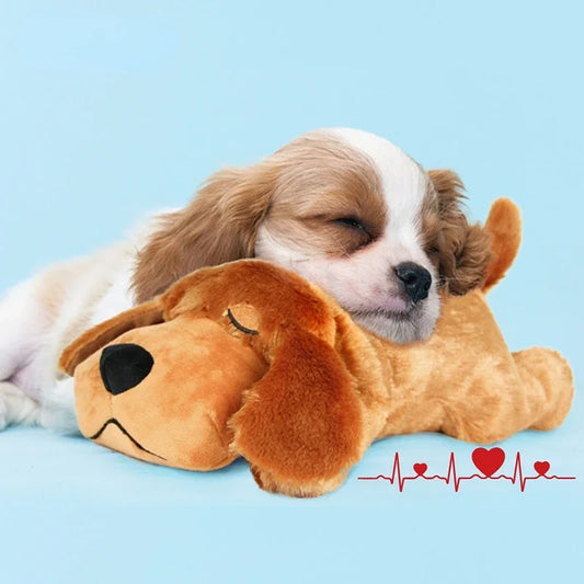 Pet Heartbeat Snuggle Anxiety Relief Sleep Aid Doll  (Our Ruby loved this doll.)