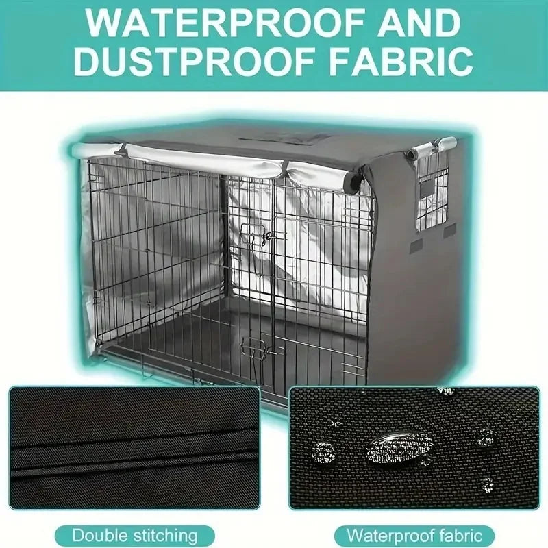 Durable Waterproof & Dustproof Dog Crate Cover