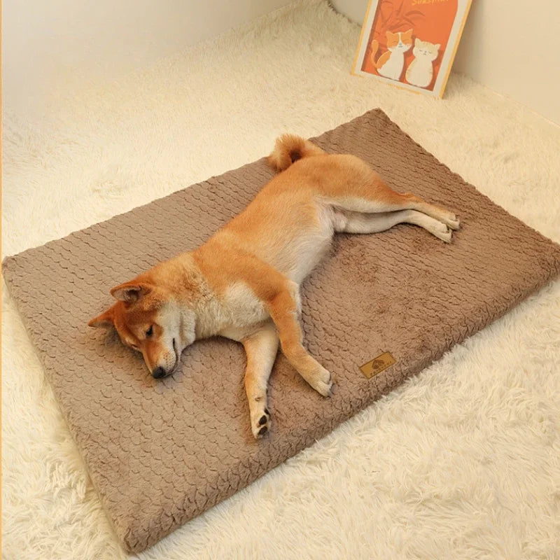 Washable Faux Fur Cover Orthopedic Waterproof Bed