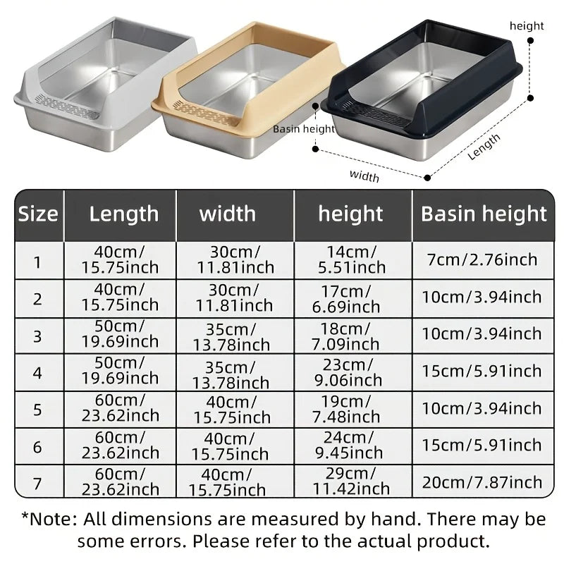 Stainless Steel Litter Box